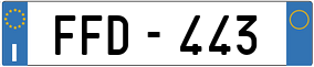 Trailer License Plate